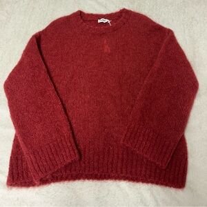 Classic Red Crewneck Sweater for Men